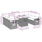vidaXL 10-tlg. Garten-Sofagarnitur mit Kissen Schwarz Poly Rattan vidaXL 10-tlg. Garten-Sofagarnitur mit Kissen Schwarz Poly Rattan