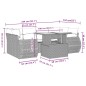 vidaXL 7-tlg. Garten-Sofagarnitur mit Kissen Schwarz Poly Rattan vidaXL 7-tlg. Garten-Sofagarnitur mit Kissen Schwarz Poly Rattan