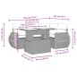 vidaXL 5-tlg. Garten-Sofagarnitur mit Kissen Schwarz Poly Rattan vidaXL 5-tlg. Garten-Sofagarnitur mit Kissen Schwarz Poly Rattan
