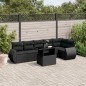 vidaXL 7-tlg. Garten-Sofagarnitur mit Kissen Schwarz Poly Rattan vidaXL 7-tlg. Garten-Sofagarnitur mit Kissen Schwarz Poly Rattan