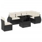 vidaXL 7-tlg. Garten-Sofagarnitur mit Kissen Schwarz Poly Rattan vidaXL 7-tlg. Garten-Sofagarnitur mit Kissen Schwarz Poly Rattan