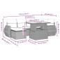 vidaXL 7-tlg. Garten-Sofagarnitur mit Kissen Schwarz Poly Rattan vidaXL 7-tlg. Garten-Sofagarnitur mit Kissen Schwarz Poly Rattan