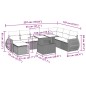 vidaXL 9-tlg. Garten-Sofagarnitur mit Kissen Schwarz Poly Rattan vidaXL 9-tlg. Garten-Sofagarnitur mit Kissen Schwarz Poly Rattan