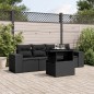 vidaXL 5-tlg. Garten-Sofagarnitur mit Kissen Schwarz Poly Rattan vidaXL 5-tlg. Garten-Sofagarnitur mit Kissen Schwarz Poly Rattan