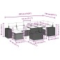 vidaXL 8-tlg. Garten-Sofagarnitur mit Kissen Schwarz Poly Rattan vidaXL 8-tlg. Garten-Sofagarnitur mit Kissen Schwarz Poly Rattan