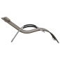 vidaXL Sonnenliegen Textilene 2 Stk. Taupe und Grau vidaXL Sonnenliegen Textilene 2 Stk. Taupe und Grau