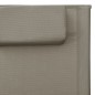 vidaXL Sonnenliegen Textilene 2 Stk. Taupe und Grau vidaXL Sonnenliegen Textilene 2 Stk. Taupe und Grau