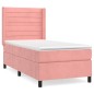 vidaXL Boxspringbett mit Matratze Rosa 80x200 cm Samt vidaXL Boxspringbett mit Matratze Rosa 80x200 cm Samt