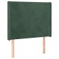 vidaXL Boxspringbett mit Matratze & LED Dunkelgrün 80x200 cm Samt vidaXL Boxspringbett mit Matratze & LED Dunkelgrün 80x200 cm Samt