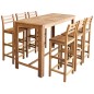 vidaXL Bartisch und Stuhl-Set 7-tlg. Akazienholz Massiv vidaXL Bartisch und Stuhl-Set 7-tlg. Akazienholz Massiv
