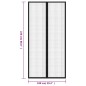 vidaXL Fliegengitter-Türvorhänge 2 Stk. Magnet Schwarz 220x100 cm vidaXL Fliegengitter-Türvorhänge 2 Stk. Magnet Schwarz 220x100 cm