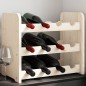 vidaXL Weinregal 43x25x37 cm Massivholz Kiefer vidaXL Weinregal 43x25x37 cm Massivholz Kiefer