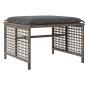 vidaXL 4-tlg. Garten-Sofagarnitur mit Kissen Grau Poly Rattan Glas vidaXL 4-tlg. Garten-Sofagarnitur mit Kissen Grau Poly Rattan Glas