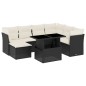 vidaXL 8-tlg. Garten-Sofagarnitur mit Kissen Schwarz Poly Rattan vidaXL 8-tlg. Garten-Sofagarnitur mit Kissen Schwarz Poly Rattan