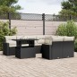 vidaXL 9-tlg. Garten-Sofagarnitur mit Kissen Schwarz Poly Rattan vidaXL 9-tlg. Garten-Sofagarnitur mit Kissen Schwarz Poly Rattan
