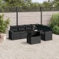 vidaXL 7-tlg. Garten-Sofagarnitur mit Kissen Schwarz Poly Rattan vidaXL 7-tlg. Garten-Sofagarnitur mit Kissen Schwarz Poly Rattan