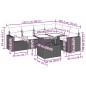 vidaXL 7-tlg. Garten-Sofagarnitur mit Kissen Schwarz Poly Rattan vidaXL 7-tlg. Garten-Sofagarnitur mit Kissen Schwarz Poly Rattan