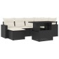 vidaXL 7-tlg. Garten-Sofagarnitur mit Kissen Schwarz Poly Rattan vidaXL 7-tlg. Garten-Sofagarnitur mit Kissen Schwarz Poly Rattan