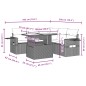 vidaXL 6-tlg. Garten-Sofagarnitur mit Kissen Schwarz Poly Rattan vidaXL 6-tlg. Garten-Sofagarnitur mit Kissen Schwarz Poly Rattan