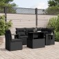 vidaXL 6-tlg. Garten-Sofagarnitur mit Kissen Schwarz Poly Rattan vidaXL 6-tlg. Garten-Sofagarnitur mit Kissen Schwarz Poly Rattan