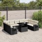 vidaXL 10-tlg. Garten-Sofagarnitur mit Kissen Schwarz Poly Rattan vidaXL 10-tlg. Garten-Sofagarnitur mit Kissen Schwarz Poly Rattan