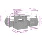 vidaXL 5-tlg. Garten-Sofagarnitur mit Kissen Schwarz Poly Rattan vidaXL 5-tlg. Garten-Sofagarnitur mit Kissen Schwarz Poly Rattan