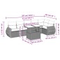 vidaXL 7-tlg. Garten-Sofagarnitur mit Kissen Schwarz Poly Rattan vidaXL 7-tlg. Garten-Sofagarnitur mit Kissen Schwarz Poly Rattan