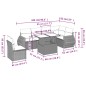 vidaXL 7-tlg. Garten-Sofagarnitur mit Kissen Schwarz Poly Rattan vidaXL 7-tlg. Garten-Sofagarnitur mit Kissen Schwarz Poly Rattan