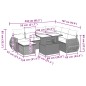 vidaXL 8-tlg. Garten-Sofagarnitur mit Kissen Schwarz Poly Rattan vidaXL 8-tlg. Garten-Sofagarnitur mit Kissen Schwarz Poly Rattan