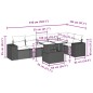 vidaXL 7-tlg. Garten-Sofagarnitur mit Kissen Schwarz Poly Rattan vidaXL 7-tlg. Garten-Sofagarnitur mit Kissen Schwarz Poly Rattan