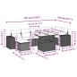 vidaXL 8-tlg. Garten-Sofagarnitur mit Kissen Schwarz Poly Rattan vidaXL 8-tlg. Garten-Sofagarnitur mit Kissen Schwarz Poly Rattan