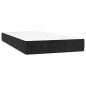 vidaXL Boxspringbett mit Matratze Schwarz 100x200 cm Samt vidaXL Boxspringbett mit Matratze Schwarz 100x200 cm Samt