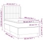 vidaXL Boxspringbett mit Matratze Dunkelgrün 80x200 cm Samt vidaXL Boxspringbett mit Matratze Dunkelgrün 80x200 cm Samt