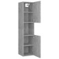Badmöbel-Set Betongrau Holzwerkstoff Badmöbel-Set Betongrau Holzwerkstoff