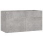 Badmöbel-Set Betongrau Holzwerkstoff Badmöbel-Set Betongrau Holzwerkstoff