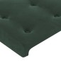 vidaXL Boxspringbett mit Matratze & LED Dunkelgrün 80x200 cm Samt vidaXL Boxspringbett mit Matratze & LED Dunkelgrün 80x200 cm Samt