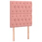 vidaXL Boxspringbett mit Matratze Rosa 80x200 cm Samt vidaXL Boxspringbett mit Matratze Rosa 80x200 cm Samt