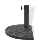 vidaXL Sonnenschirmständer Harz Halbrund Bronze 9 kg vidaXL Sonnenschirmständer Harz Halbrund Bronze 9 kg