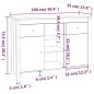 vidaXL Sideboard 100x35x74,5 cm Massivholz Kiefer vidaXL Sideboard 100x35x74,5 cm Massivholz Kiefer