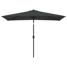 vidaXL Sonnenschirm mit Metall-Mast 300 x 200 cm Anthrazit