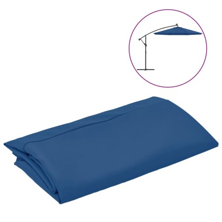 vidaXL Ersatzbezug für Ampelschirm Azurblau 350 cm