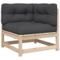vidaXL 2-tlg. Garten-Sofagarnitur mit Kissen Massivholz Kiefer vidaXL 2-tlg. Garten-Sofagarnitur mit Kissen Massivholz Kiefer