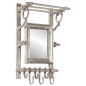vidaXL Wandgarderobe mit Kleiderhaken Aluminium vidaXL Wandgarderobe mit Kleiderhaken Aluminium