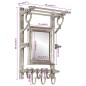 vidaXL Wandgarderobe mit Kleiderhaken Aluminium vidaXL Wandgarderobe mit Kleiderhaken Aluminium