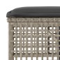 vidaXL 4-tlg. Garten-Sofagarnitur mit Kissen Hellgrau Poly Rattan Glas vidaXL 4-tlg. Garten-Sofagarnitur mit Kissen Hellgrau Poly Rattan Glas