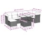 vidaXL 8-tlg. Garten-Sofagarnitur mit Kissen Schwarz Poly Rattan vidaXL 8-tlg. Garten-Sofagarnitur mit Kissen Schwarz Poly Rattan