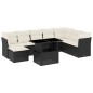 vidaXL 9-tlg. Garten-Sofagarnitur mit Kissen Schwarz Poly Rattan vidaXL 9-tlg. Garten-Sofagarnitur mit Kissen Schwarz Poly Rattan