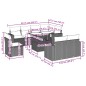 vidaXL 9-tlg. Garten-Sofagarnitur mit Kissen Schwarz Poly Rattan vidaXL 9-tlg. Garten-Sofagarnitur mit Kissen Schwarz Poly Rattan