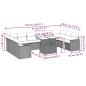 vidaXL 11-tlg. Garten-Sofagarnitur mit Kissen Schwarz Poly Rattan vidaXL 11-tlg. Garten-Sofagarnitur mit Kissen Schwarz Poly Rattan