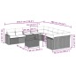 vidaXL 11-tlg. Garten-Sofagarnitur mit Kissen Schwarz Poly Rattan vidaXL 11-tlg. Garten-Sofagarnitur mit Kissen Schwarz Poly Rattan